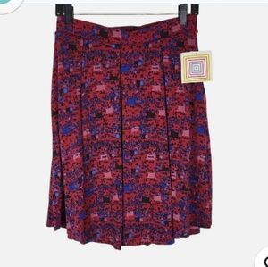 LularoeVibrant Women's Skater Skirt in Pink and Blue